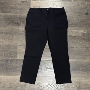 LOFT Black Curvy Straight-Leg Pants